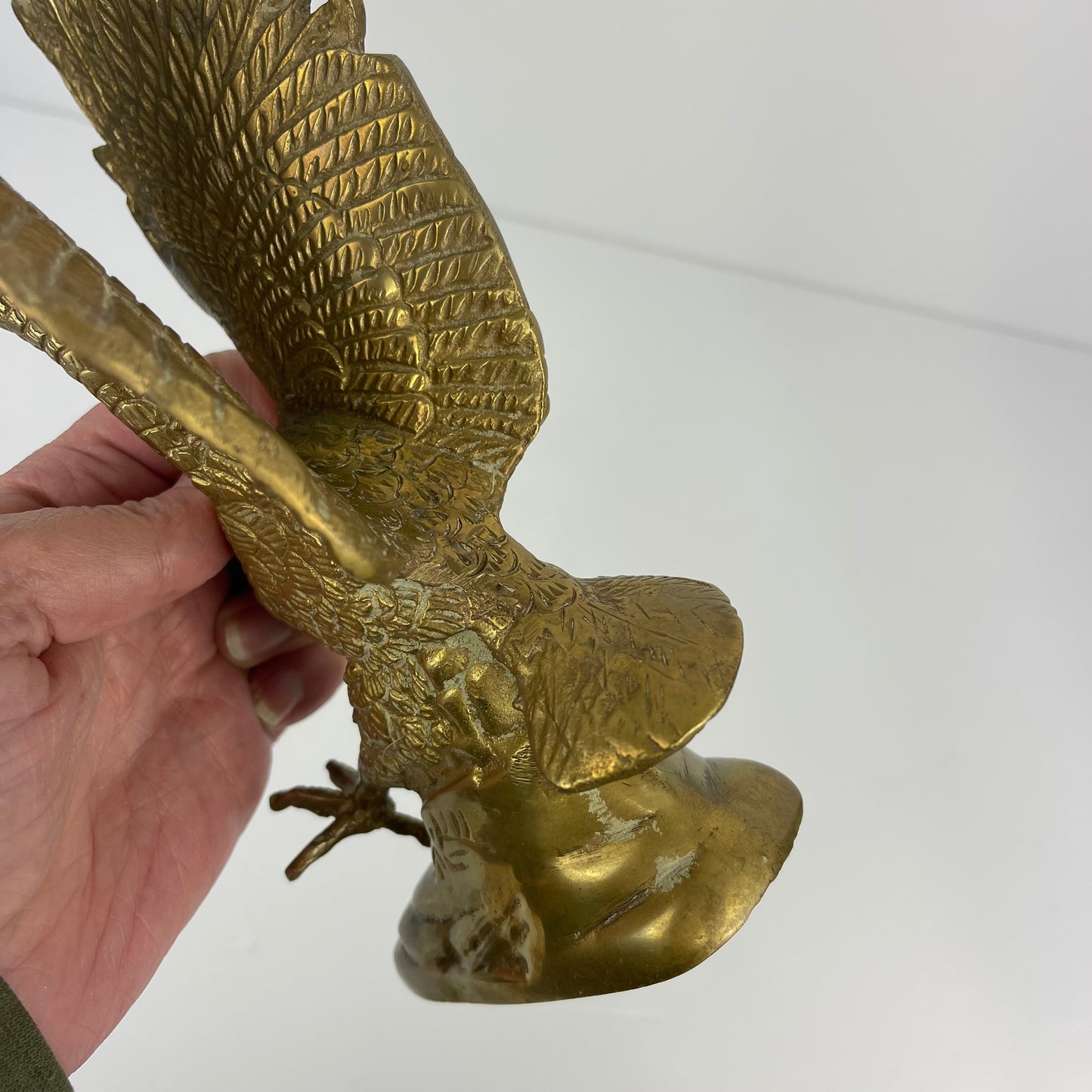 Brass eagle figurine