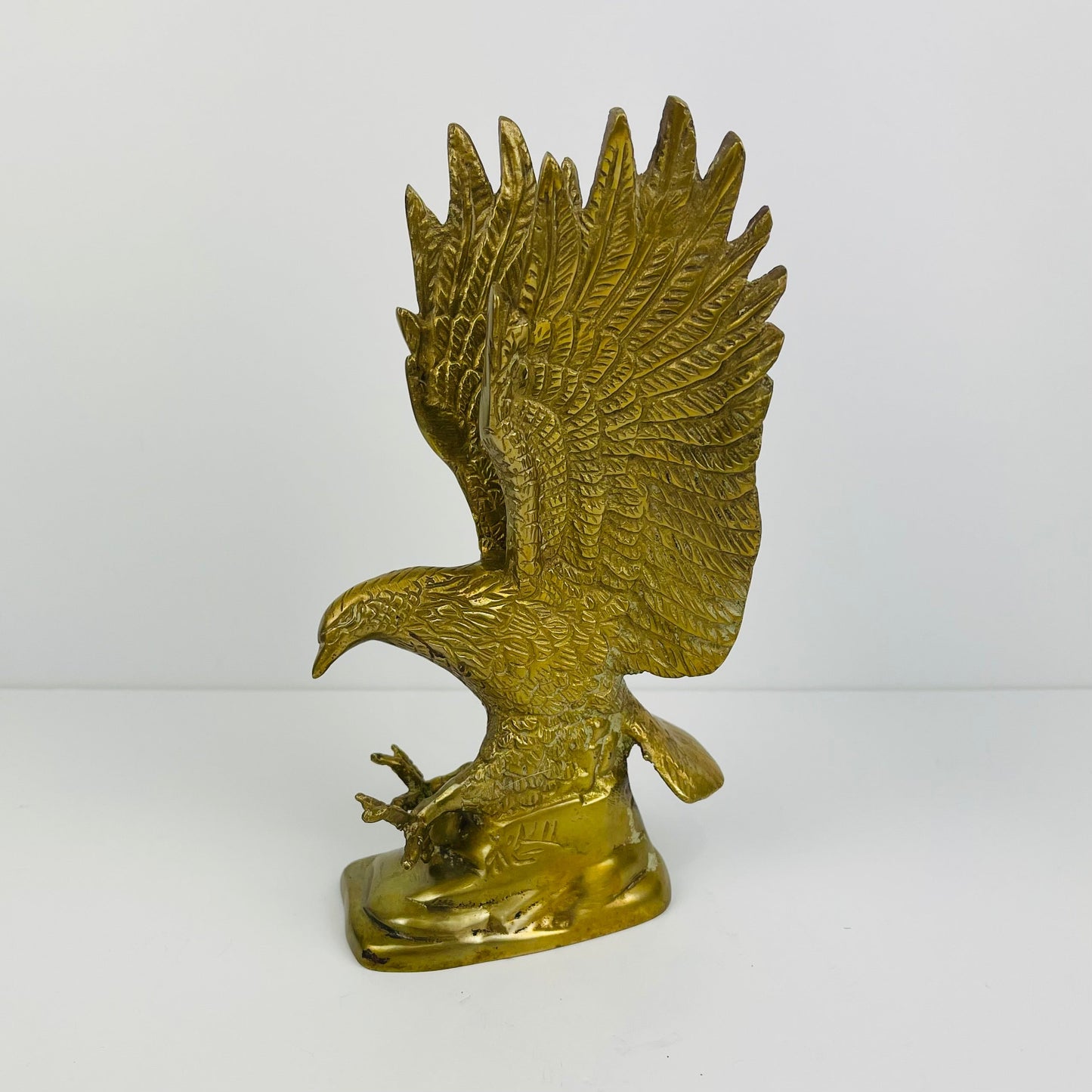 Brass eagle figurine