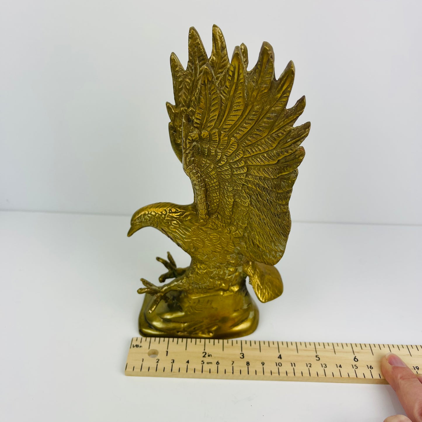 Brass eagle figurine