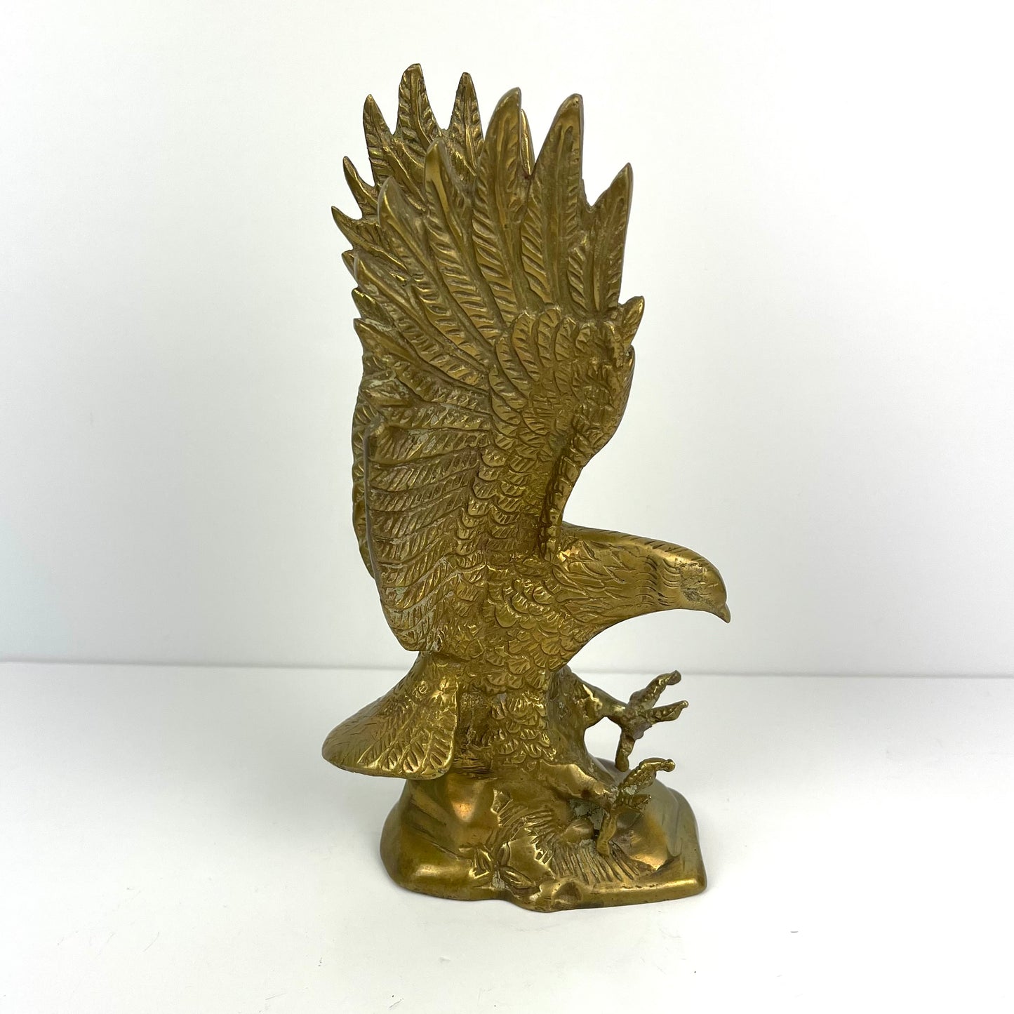 Brass eagle figurine