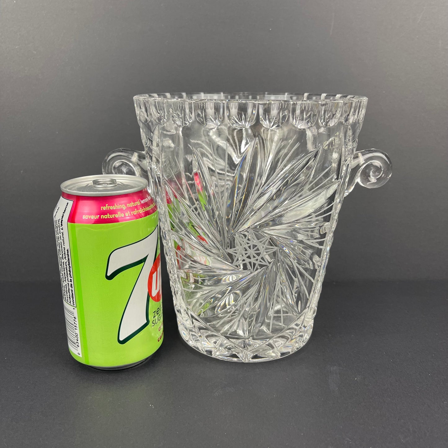 Vintage crystal ice bucket