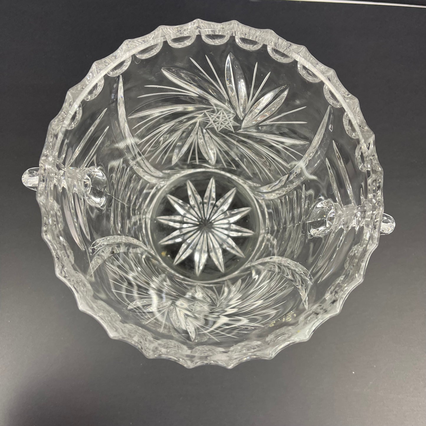 Vintage crystal ice bucket