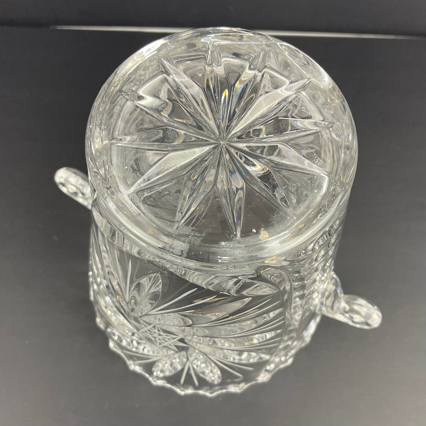 Vintage crystal ice bucket