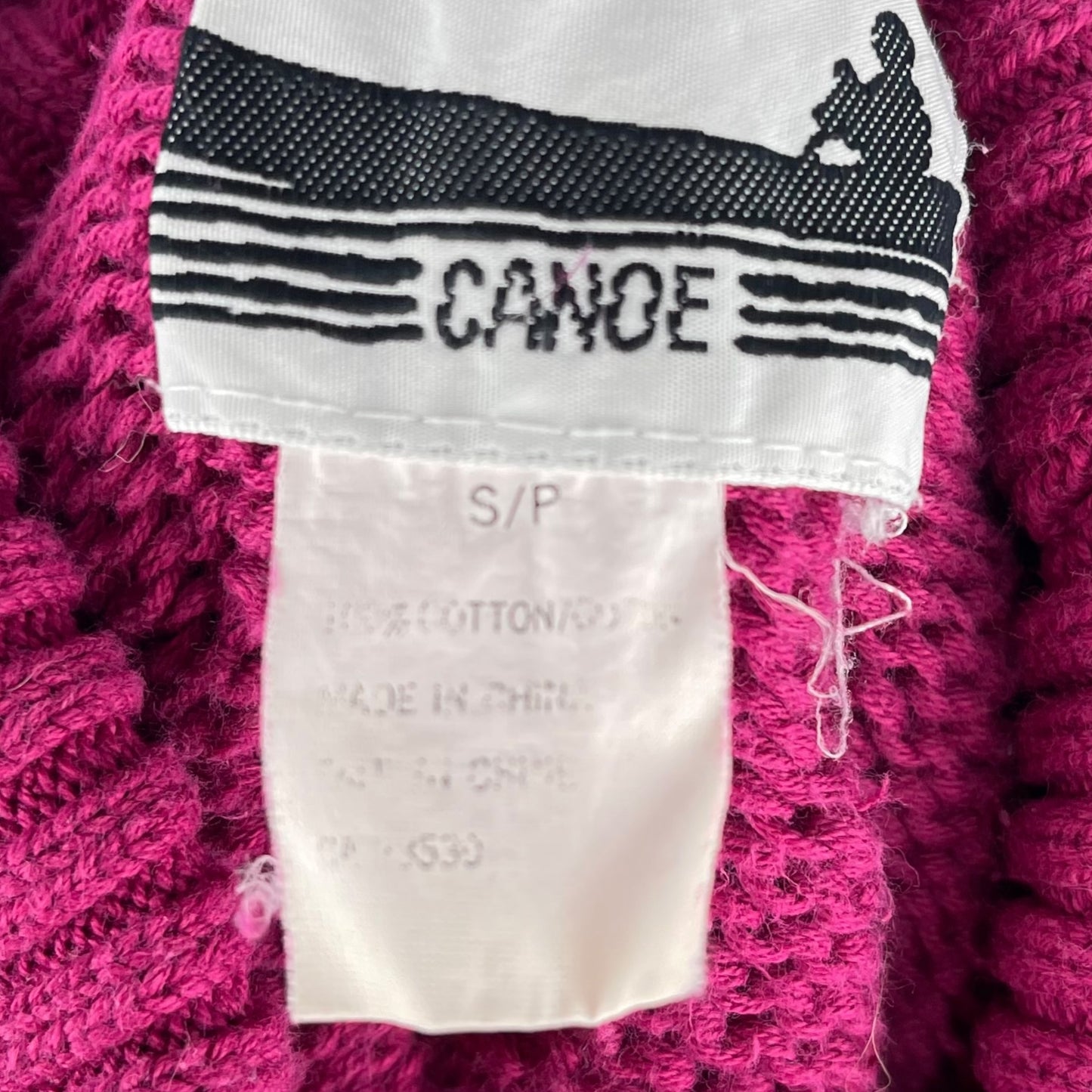 Canoe cable knit sweater