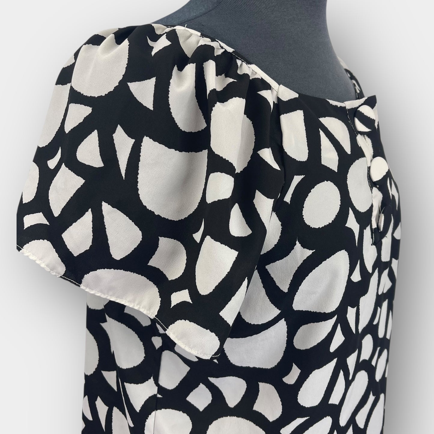 Abstract print blouse