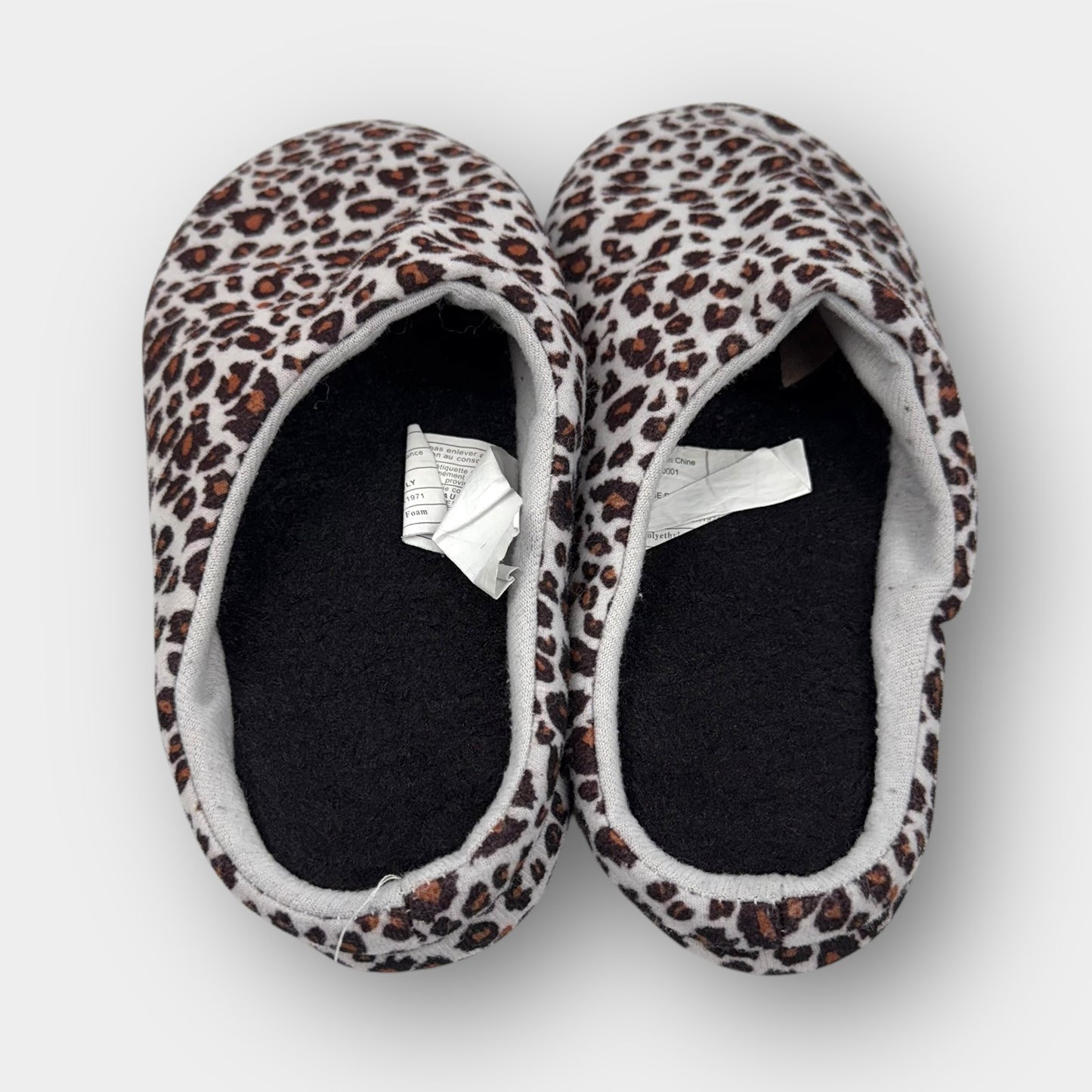 Leopard Print Slippers (L)