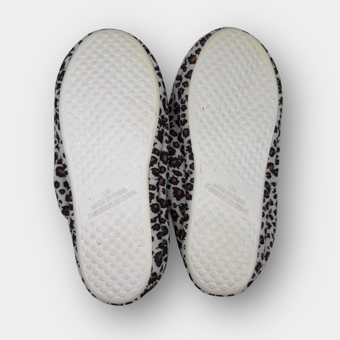 Leopard Print Slippers (L)