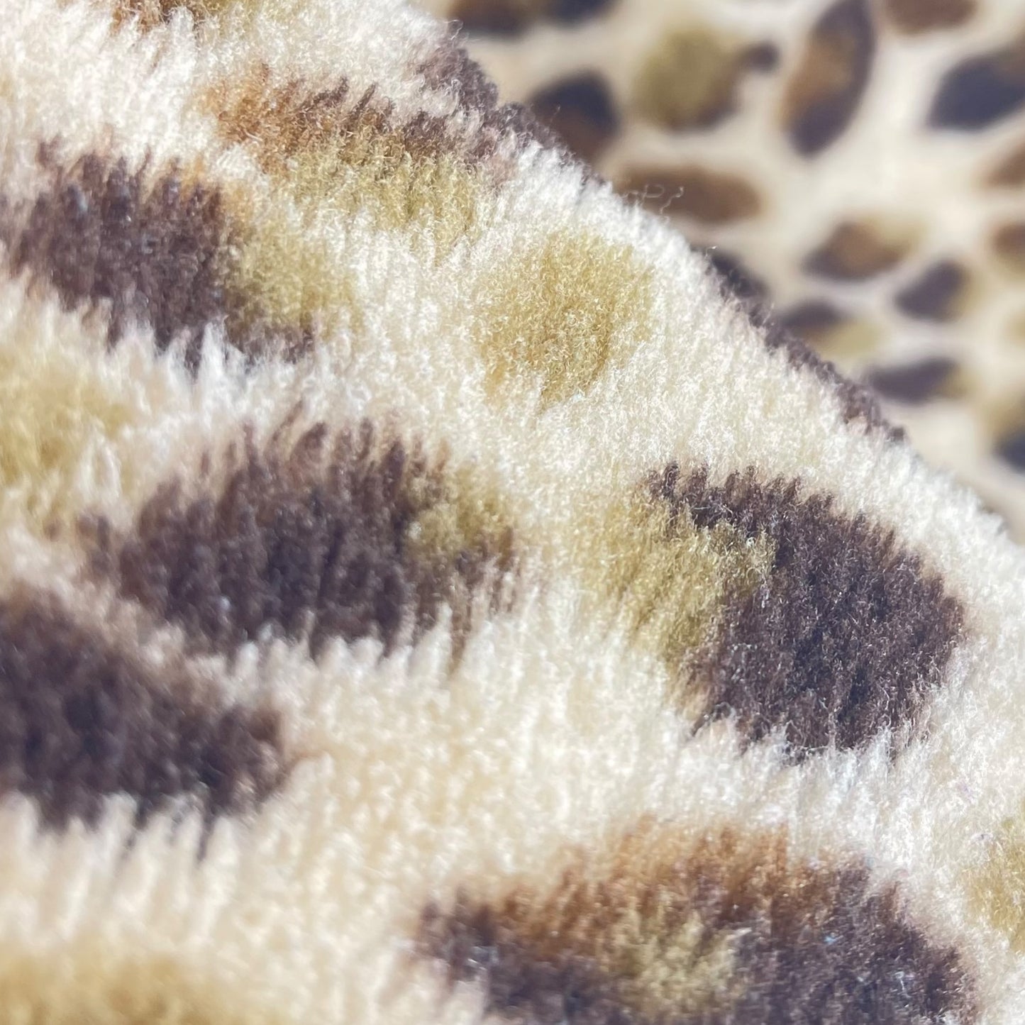 Leopard print fleece throw