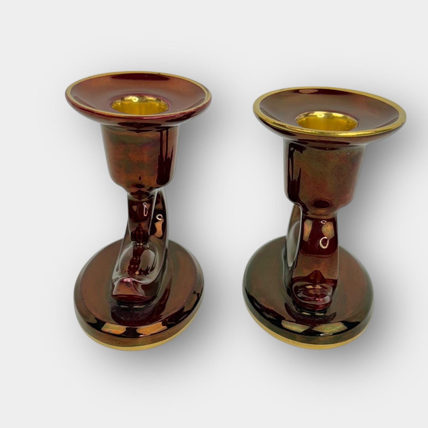 Carlton Ware Candlestick Pair