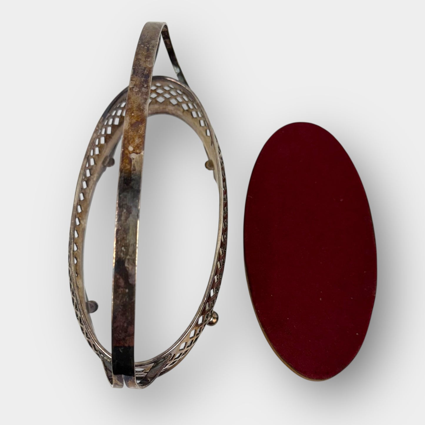 Vintage Silverplate Basket Dish