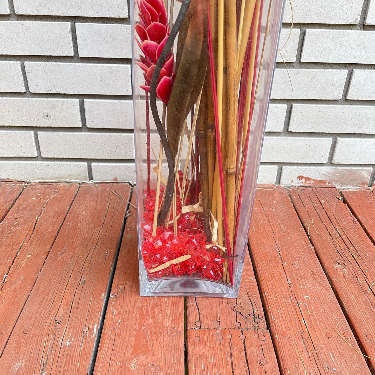 Floor vase with forals