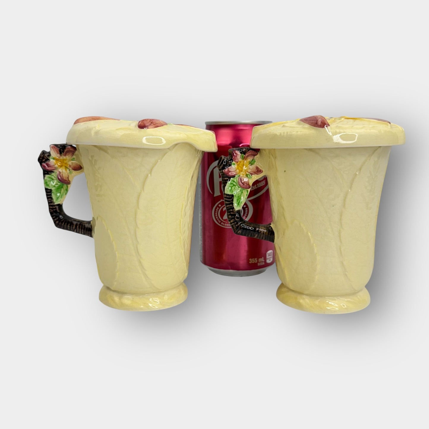 Carlton Ware lidded mugs pair