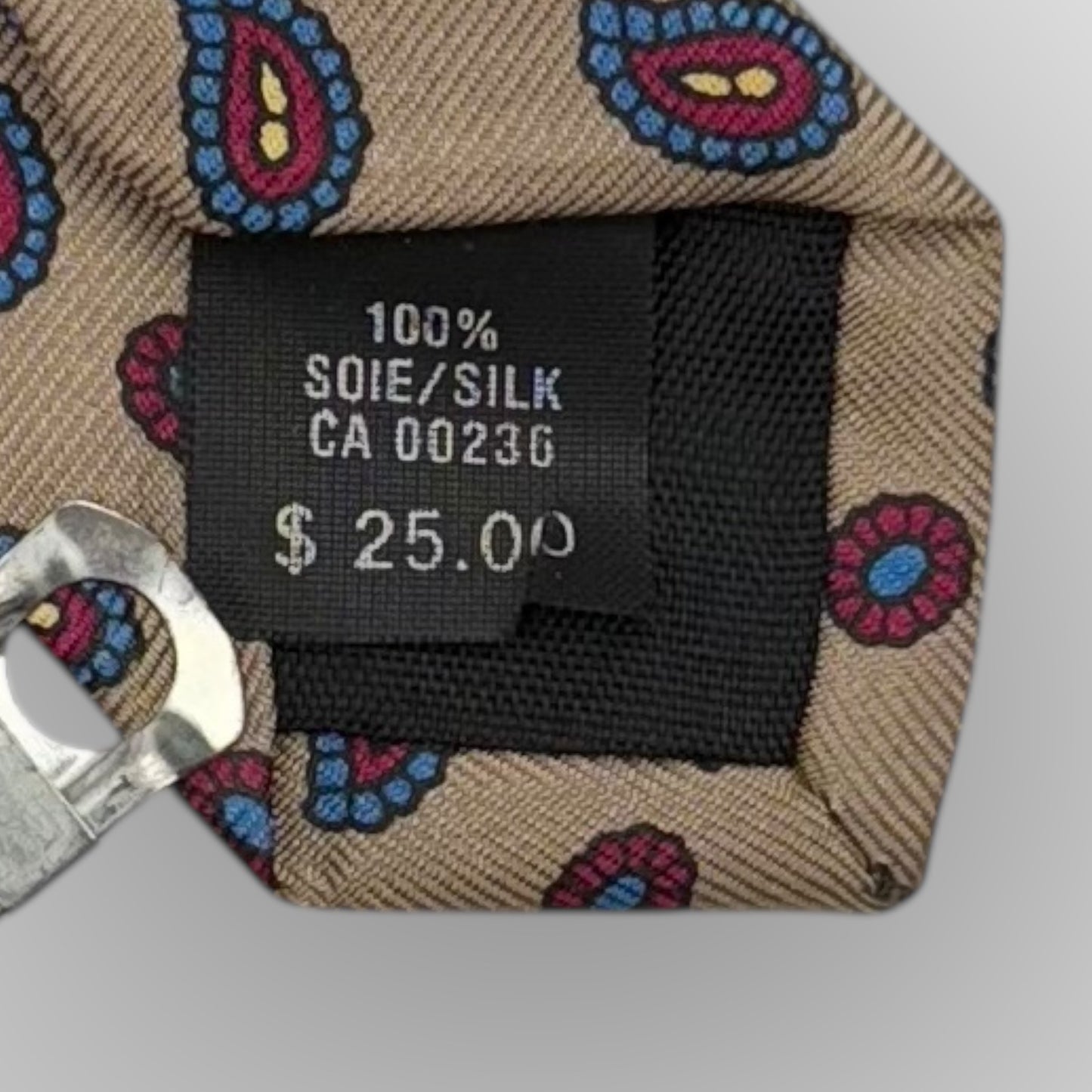 Paisley silk tie