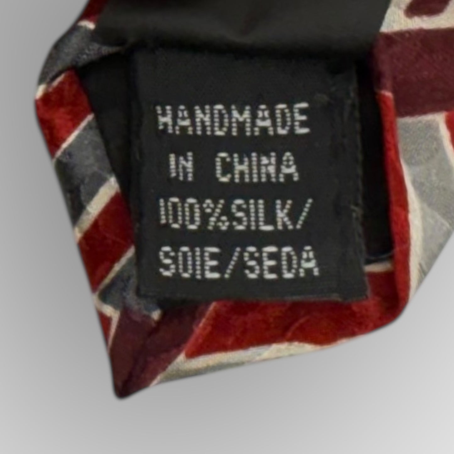 Albani geometric silk tie