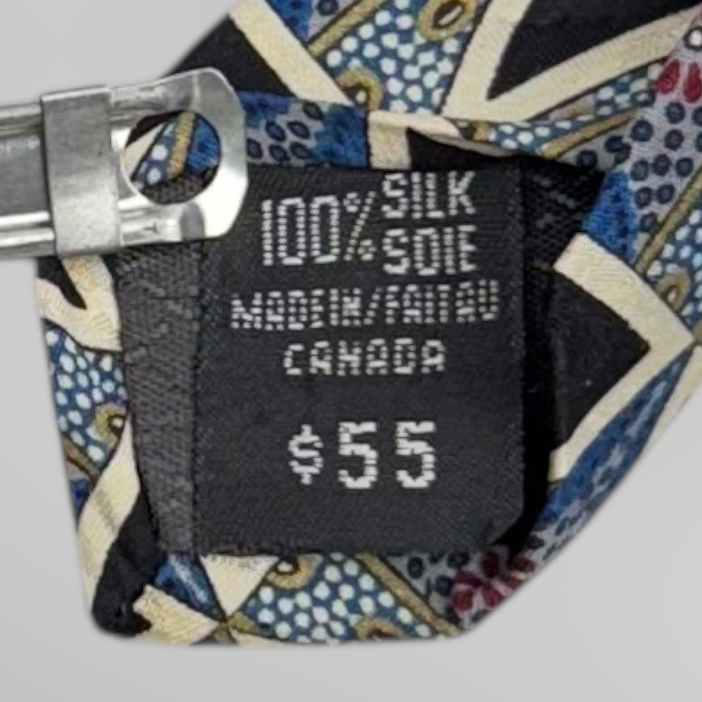 Braemore geometric silk tie