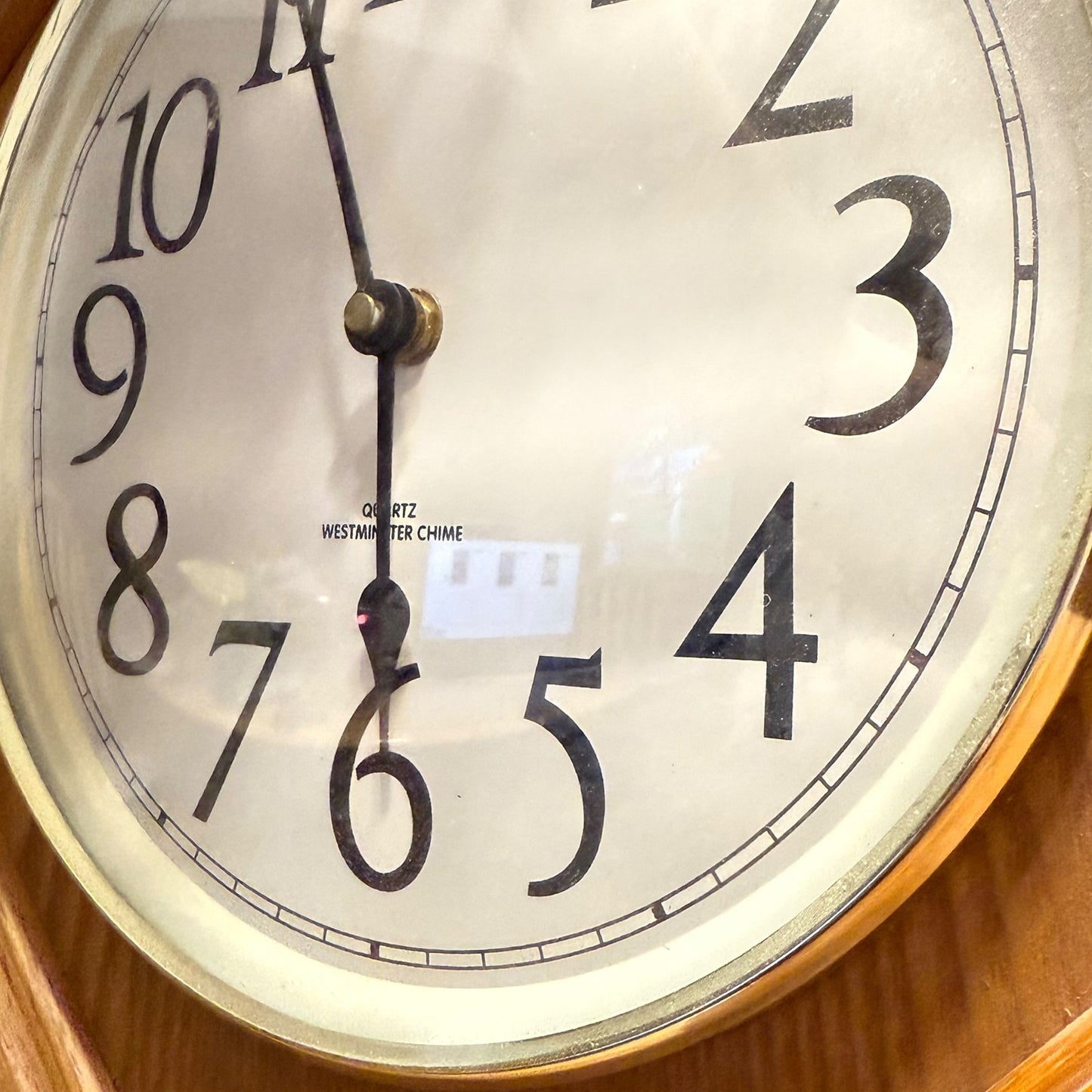 Oak Quartz Chime Wall Clock