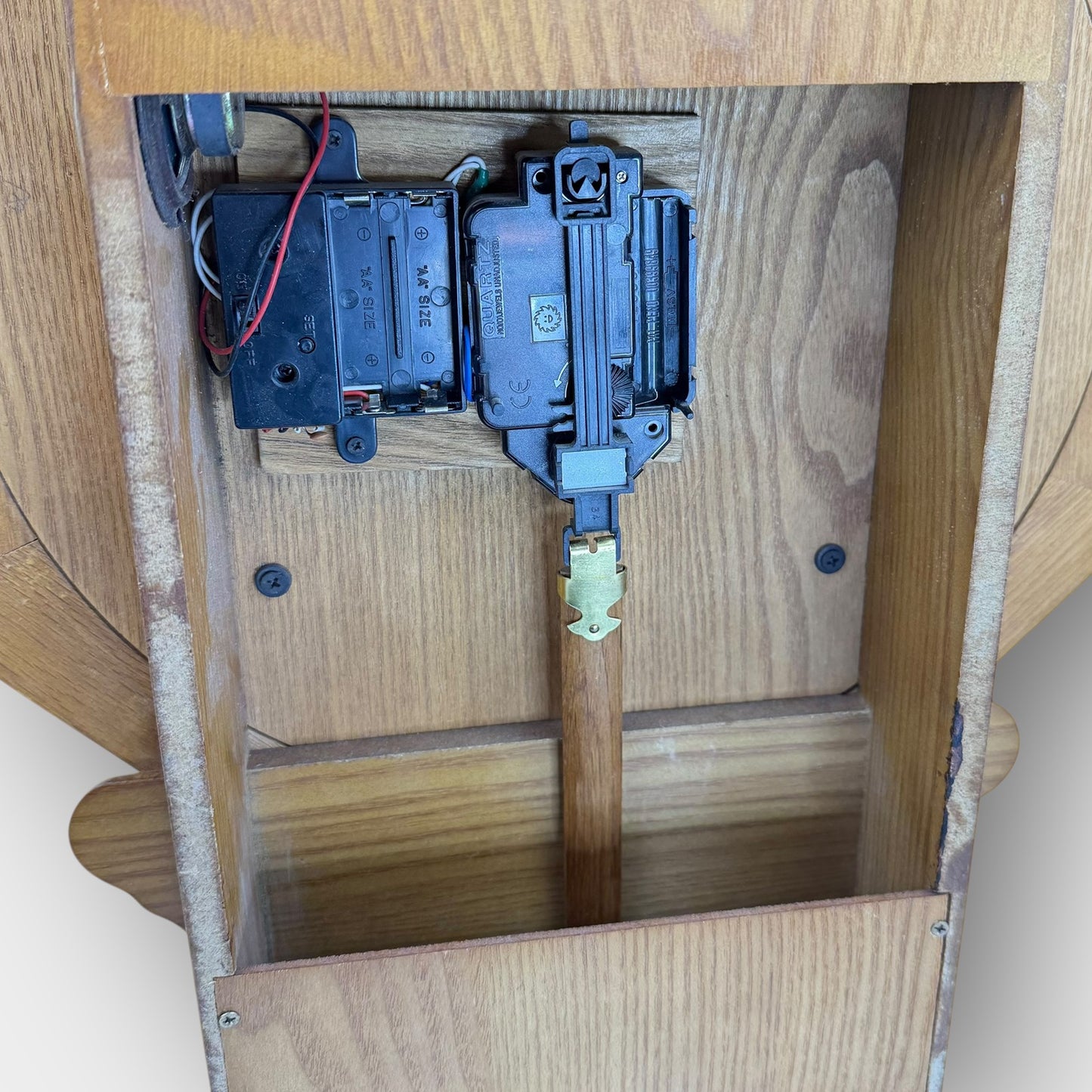 Oak Quartz Chime Wall Clock