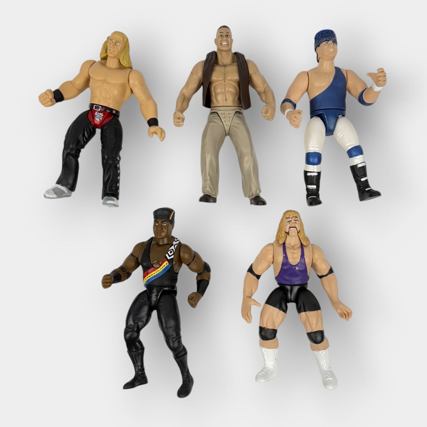 WWF Jakks Lot of 5 Figures
