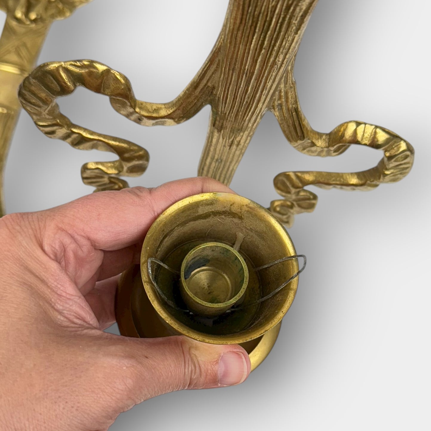 Brass Cherub Wall Sconces