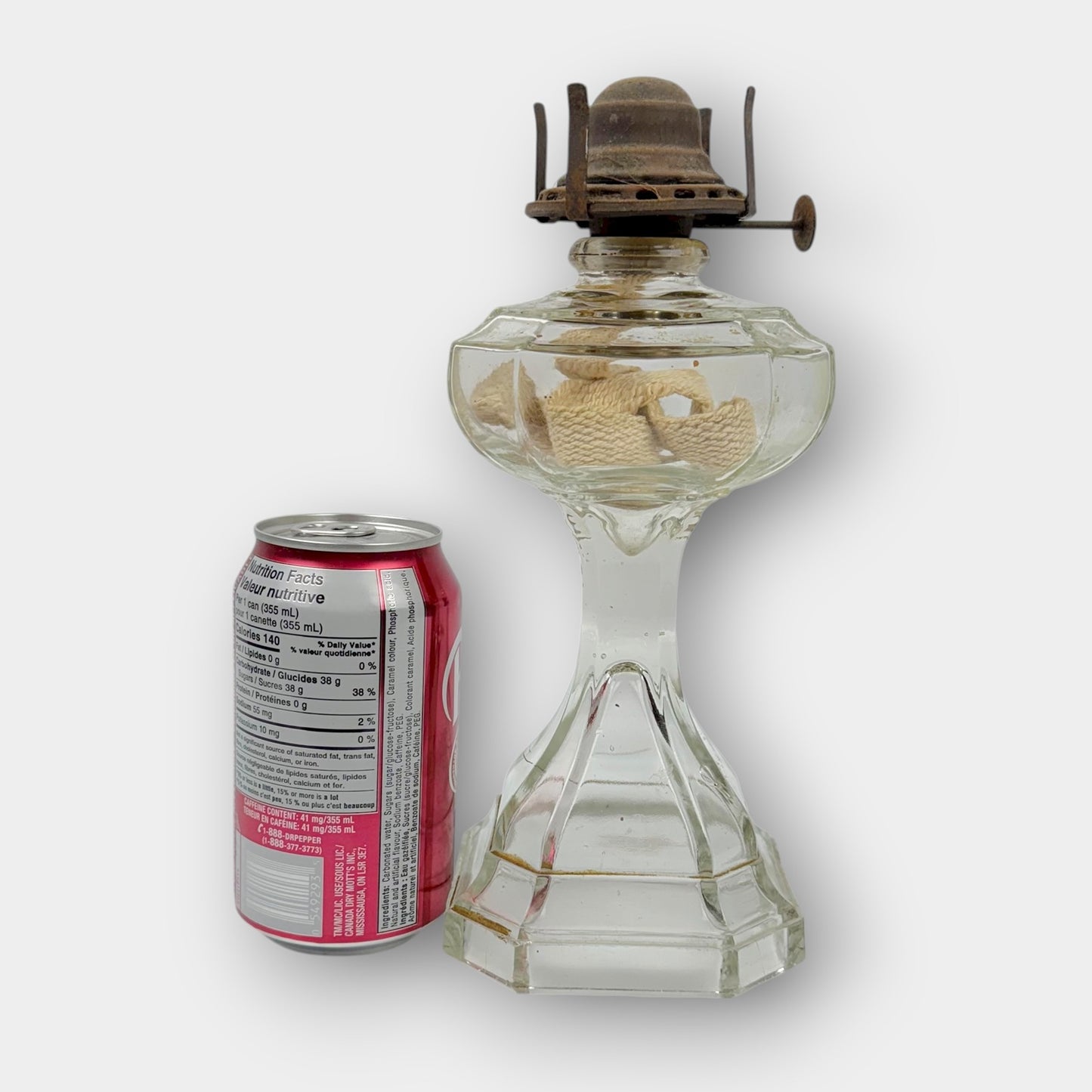 Glass Oil Lamp Base