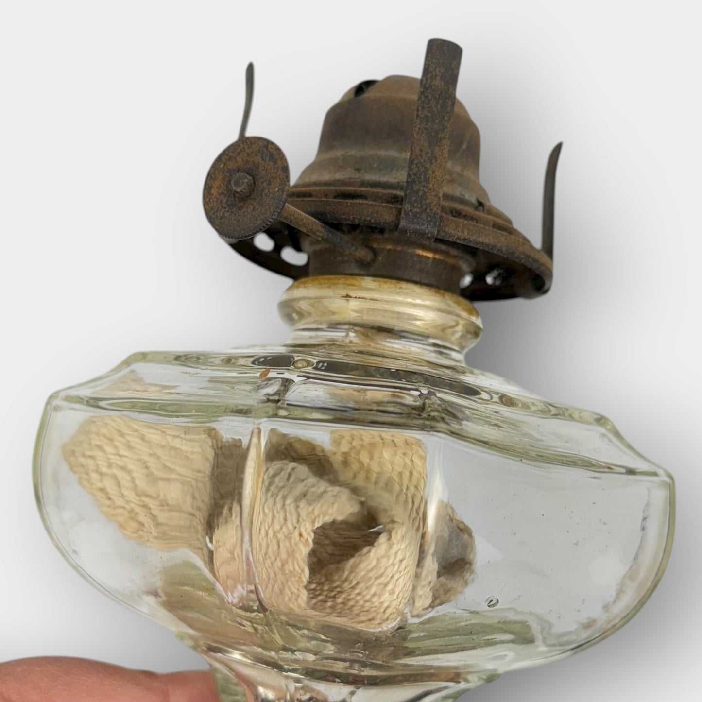 Glass Oil Lamp Base