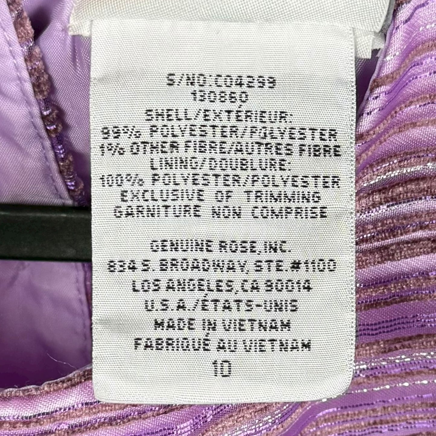 Jona Michelle Purple Dress