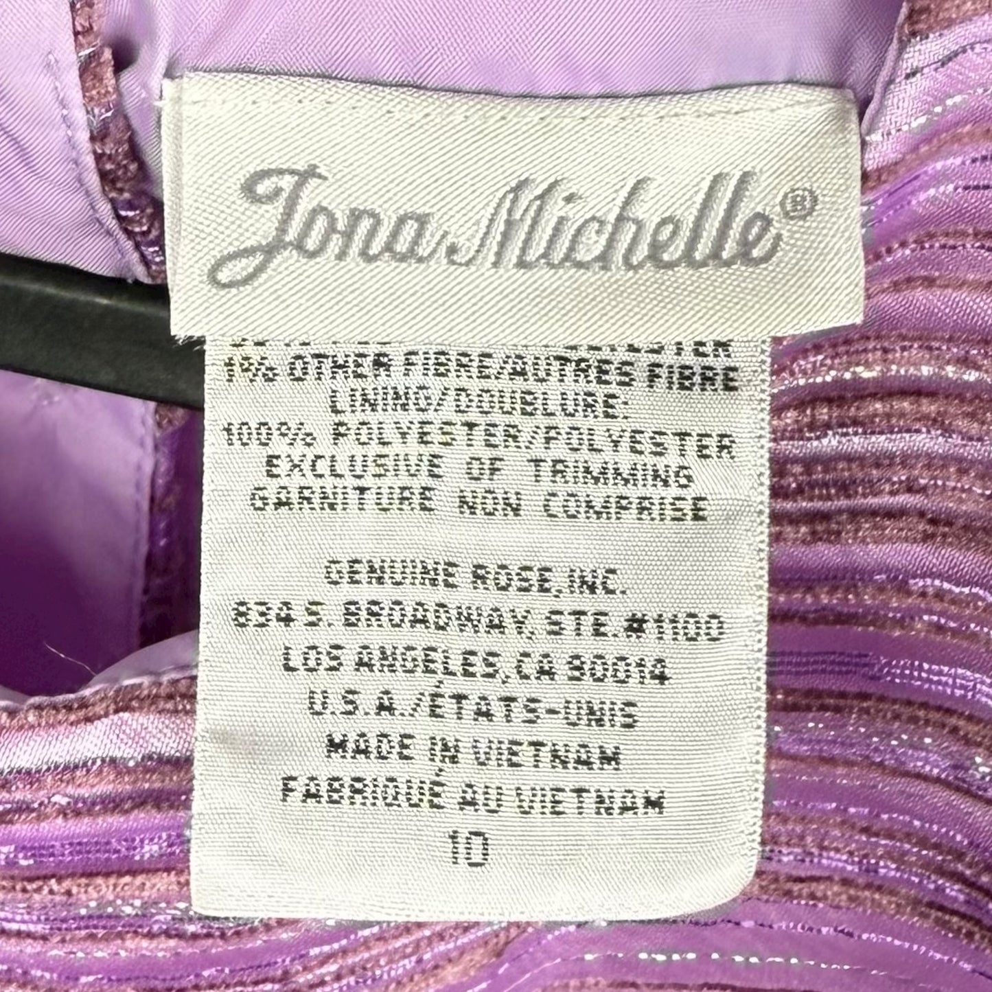 Jona Michelle Purple Dress