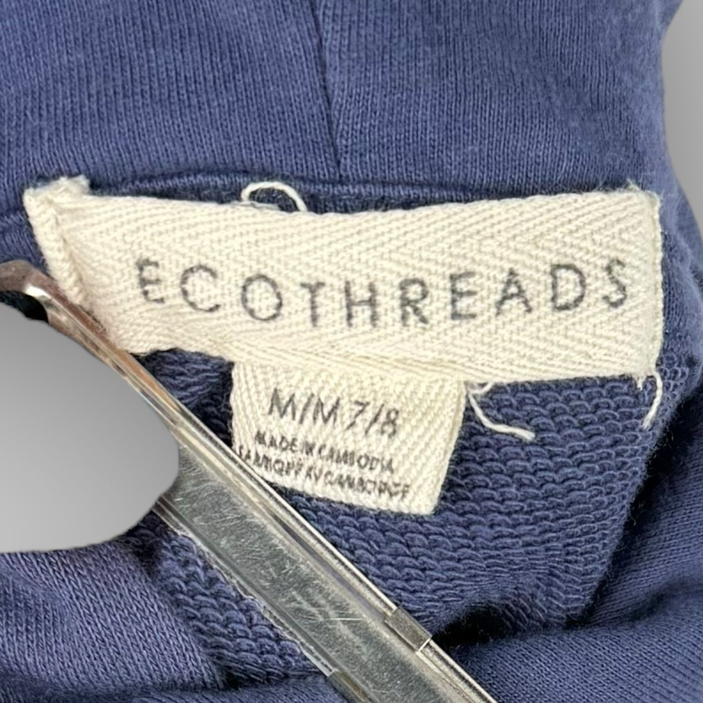 EcoThreads Navy Hoodie