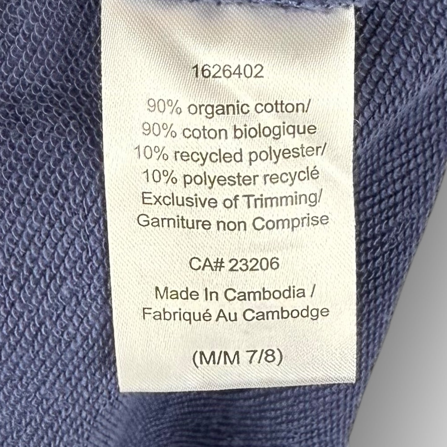 EcoThreads Navy Hoodie