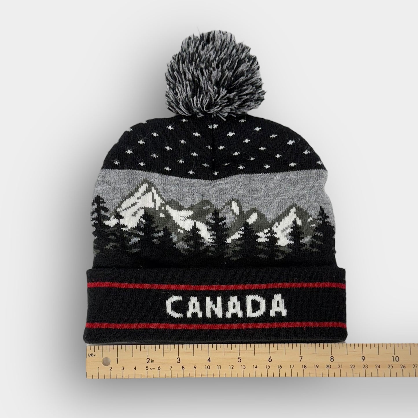 Canada Black Pom Beanie (7-12yr)