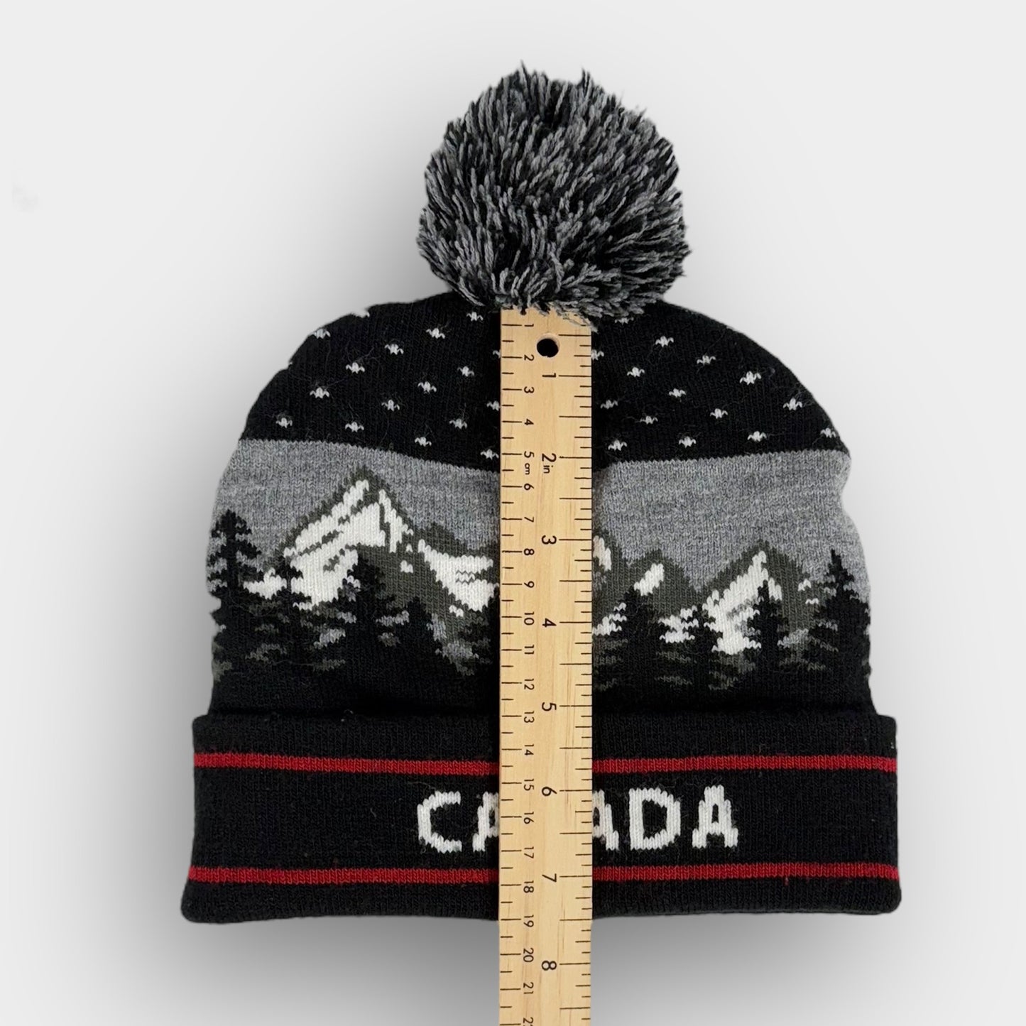 Canada Black Pom Beanie (7-12yr)