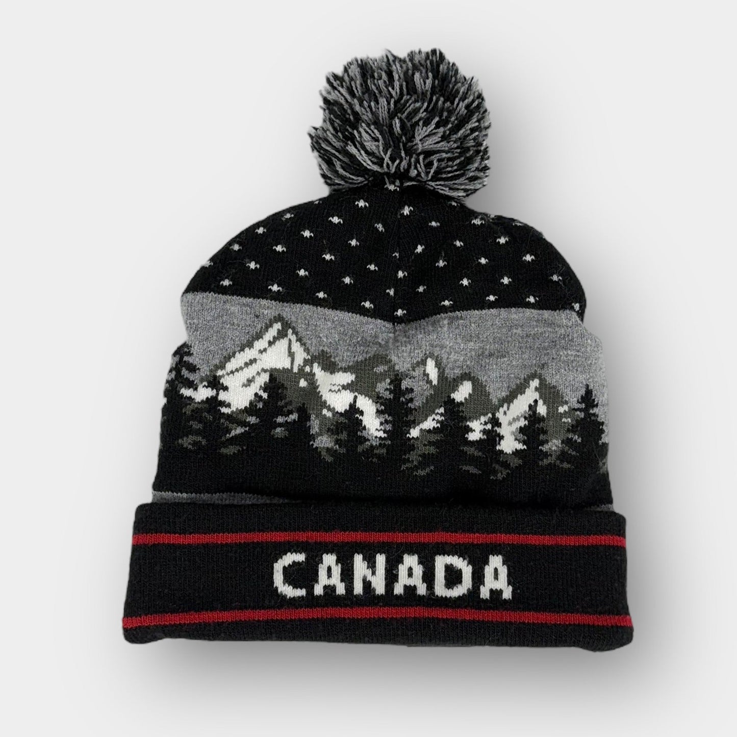 Canada Black Pom Beanie (7-12yr)