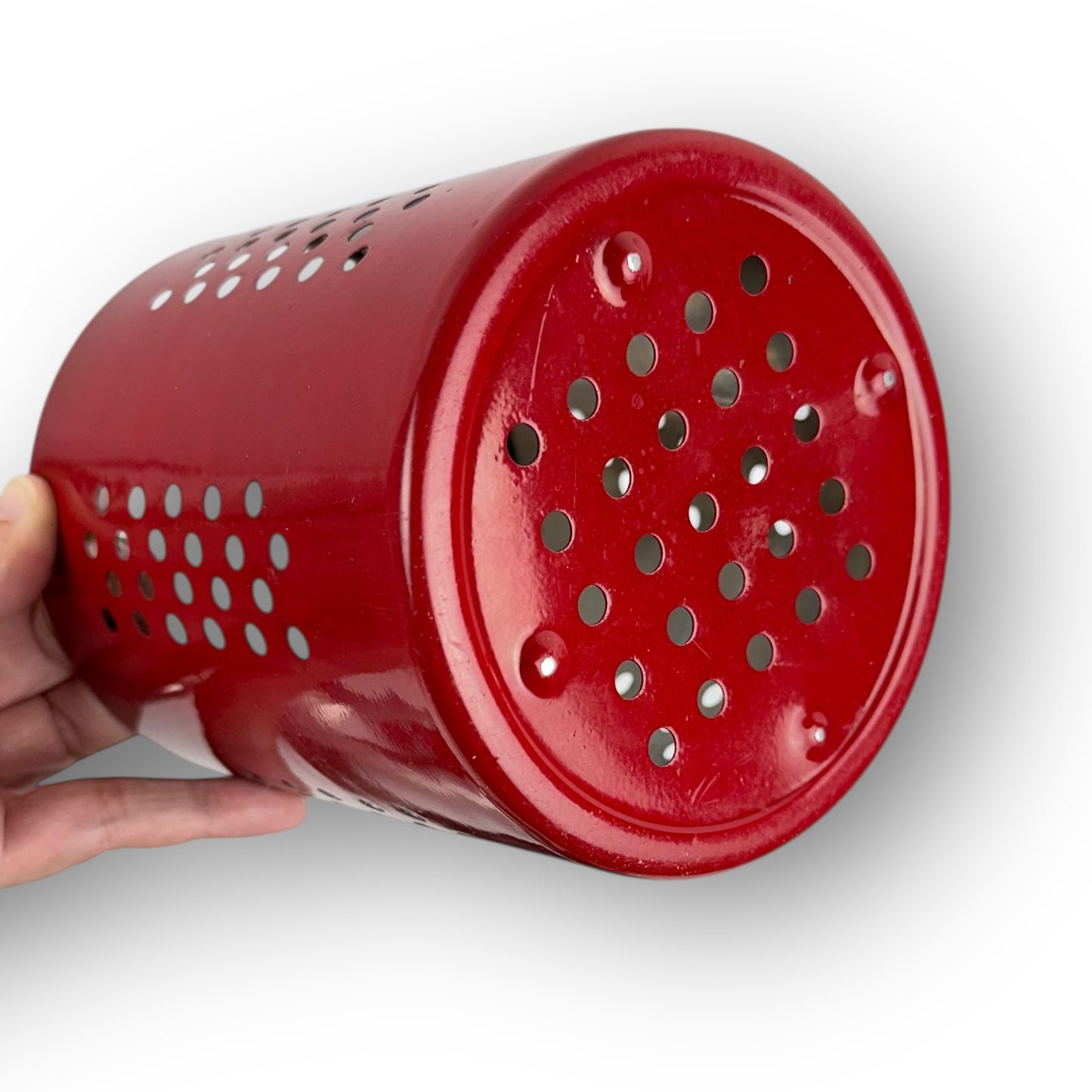 Red Kitchen Colander + Tools