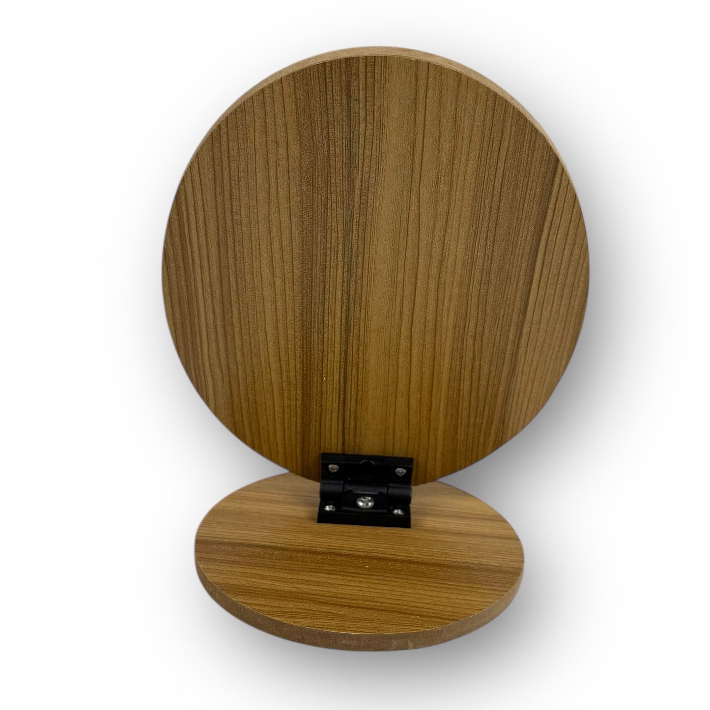 Wood Base Tabletop Mirror