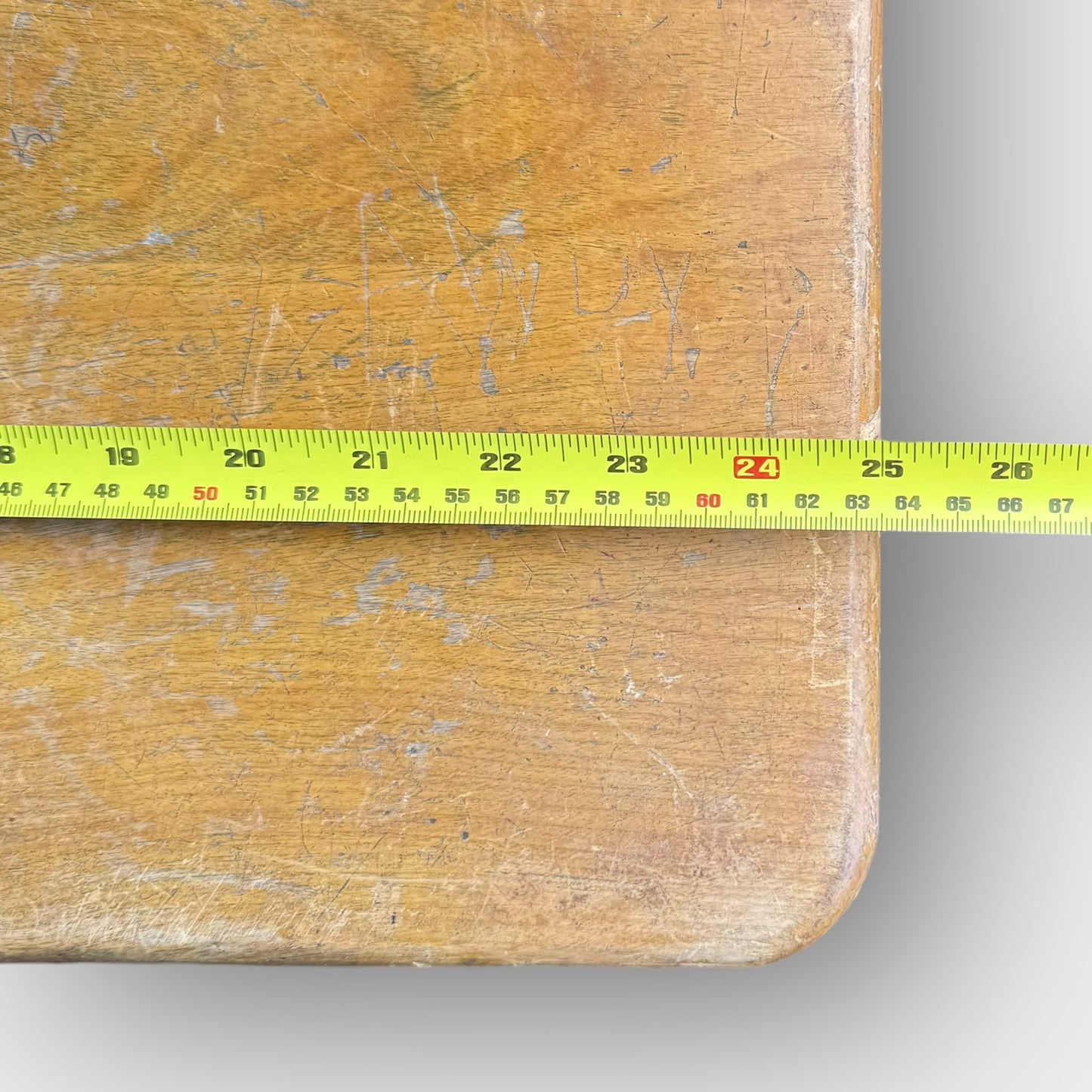 Vintage Solid Wood School Desk