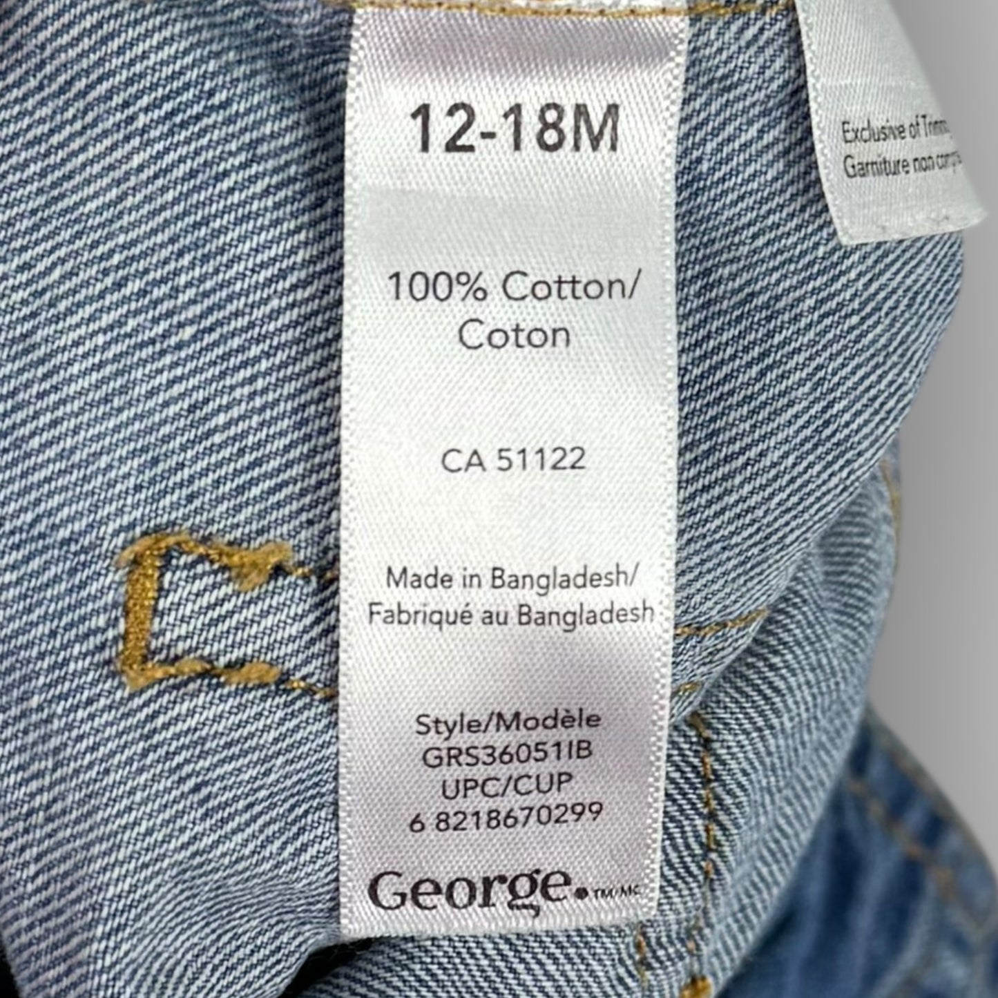 George Denim Shortall