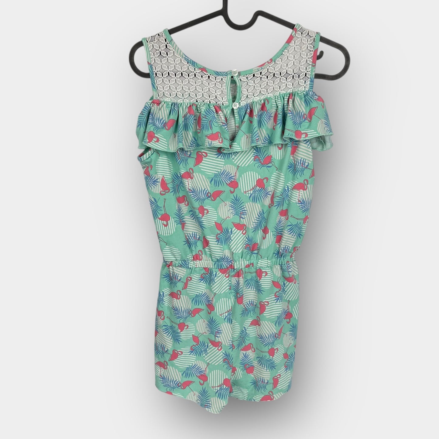 George lace ruffle romper
