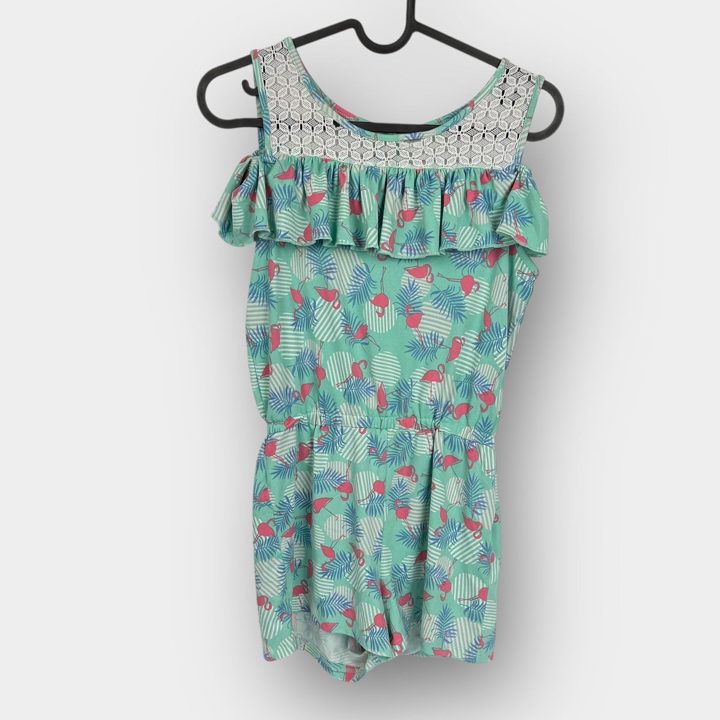 George lace ruffle romper