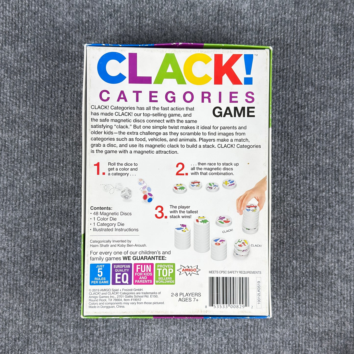 Clack Categories Magnetic Game