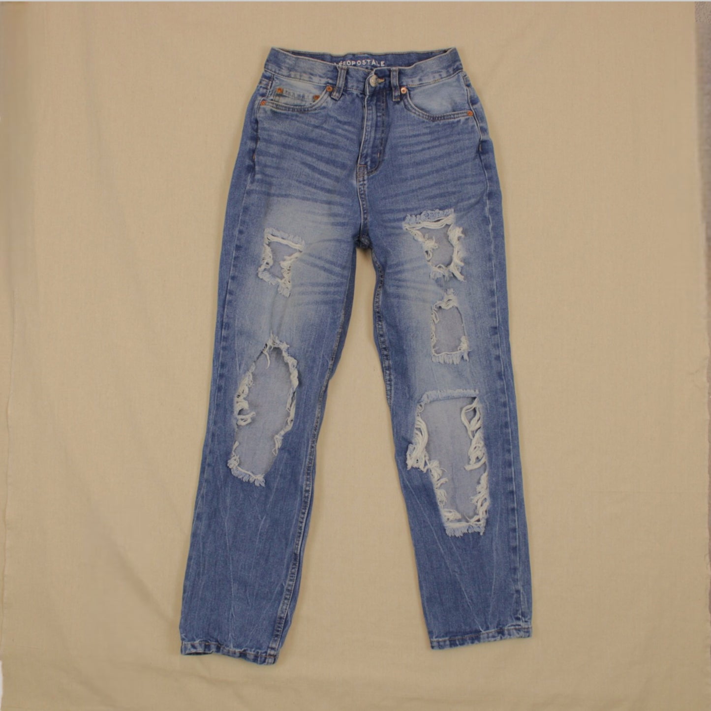 Aeropostale 90's Super High Rise Straight jean (2)