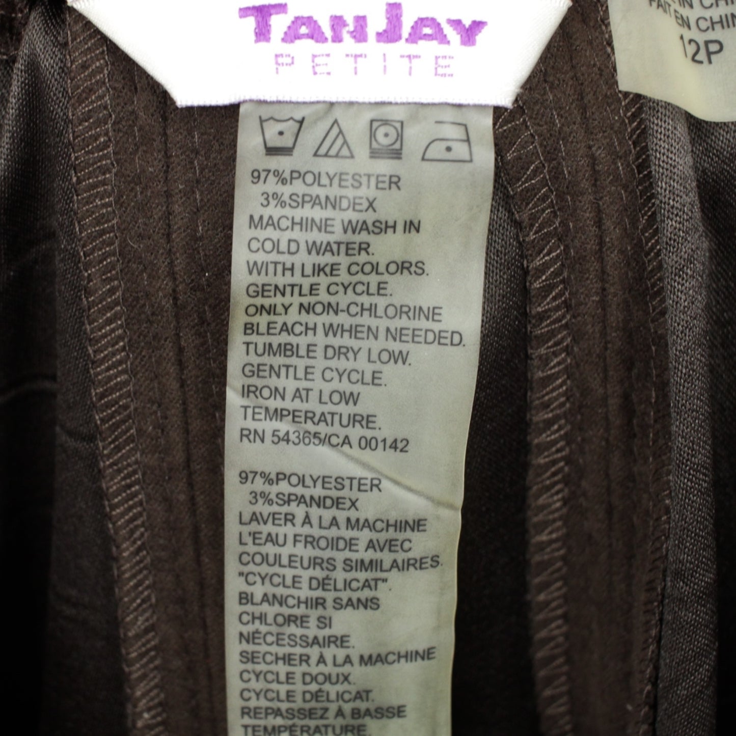 TanJay Petite faux suede skirt