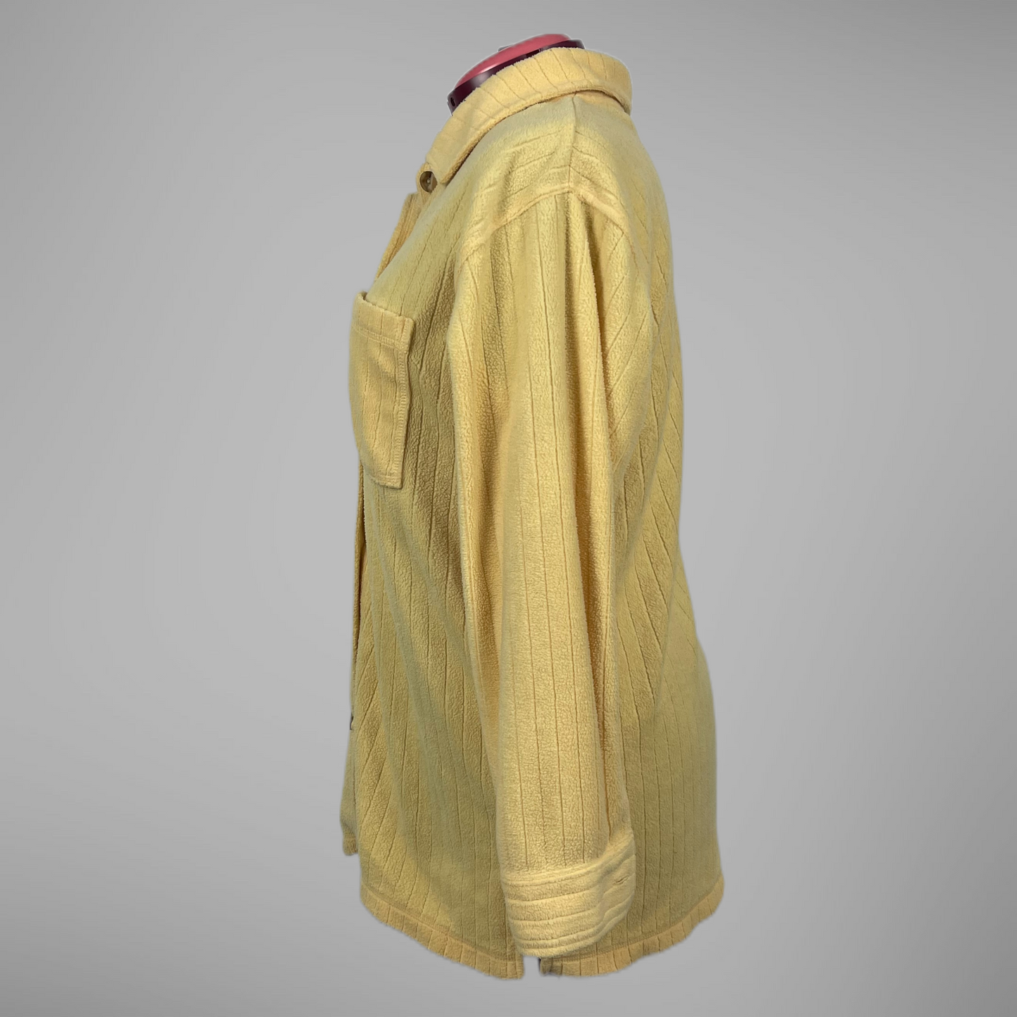 R&R fleece button-up sweater
