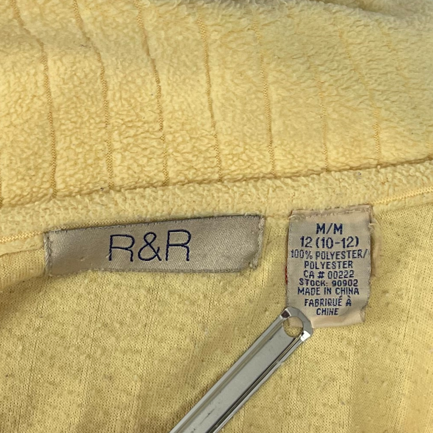 R&R fleece button-up sweater