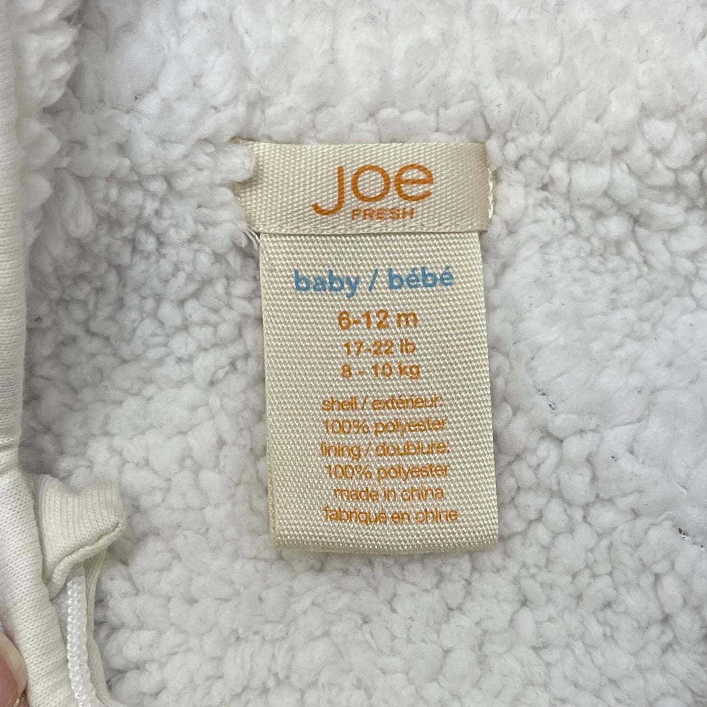 Joe Fresh fleece bunting bag (6-12M)