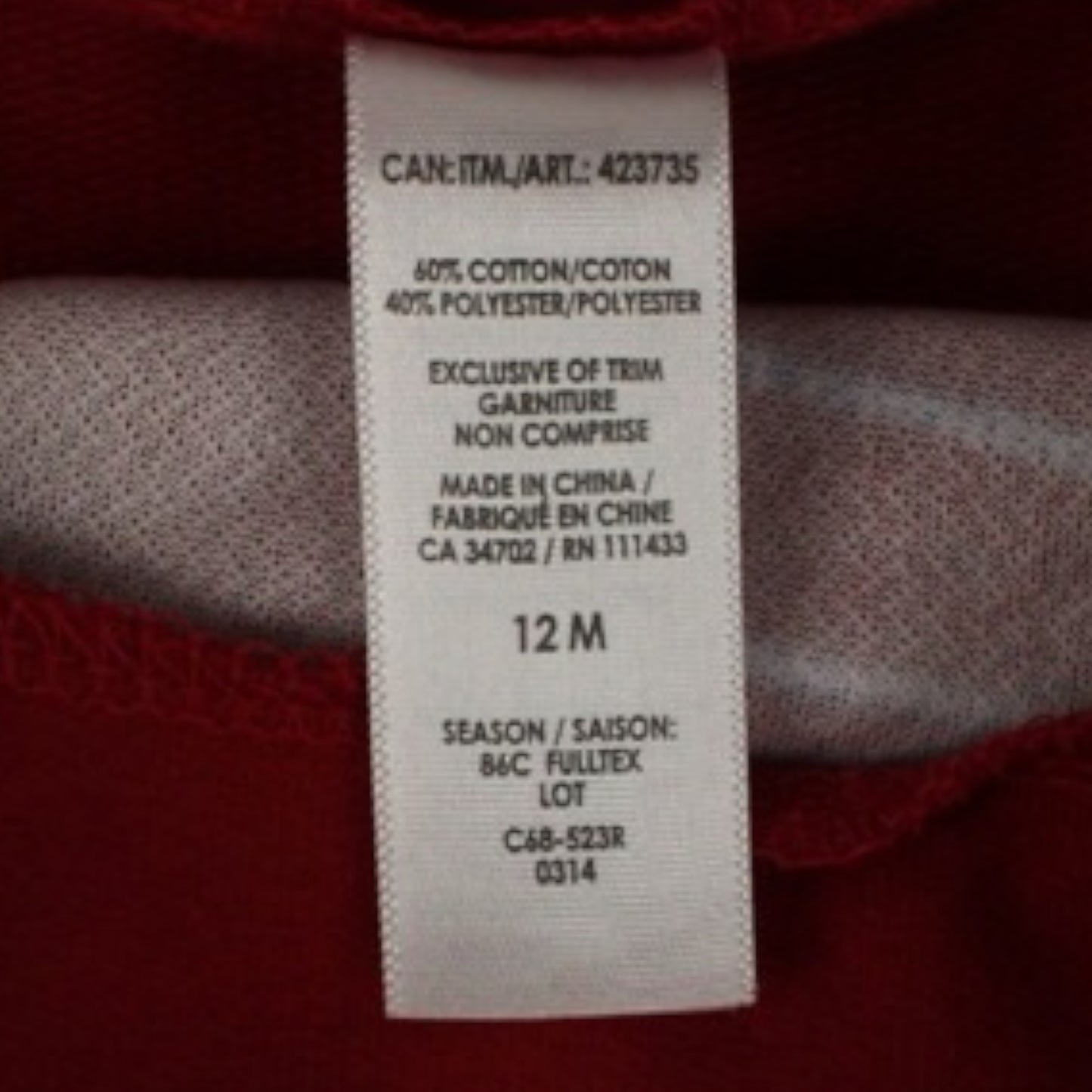 Unknown brand overall