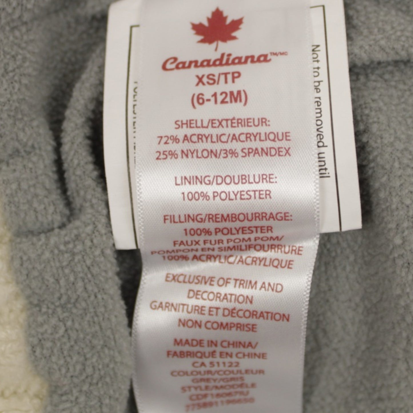 Canadiana toque (6-12M)