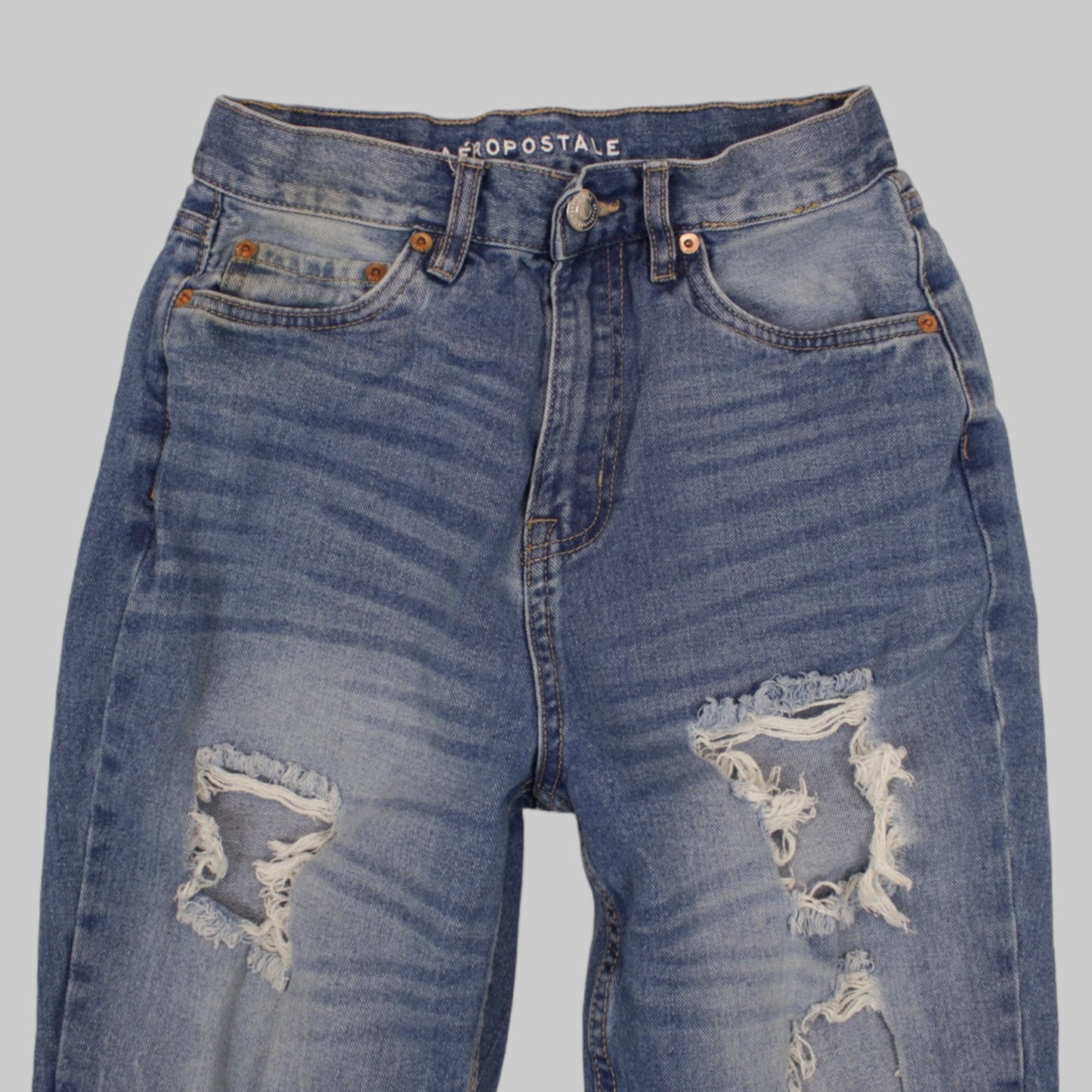 Aeropostale 90's Super High Rise Straight jean (2)