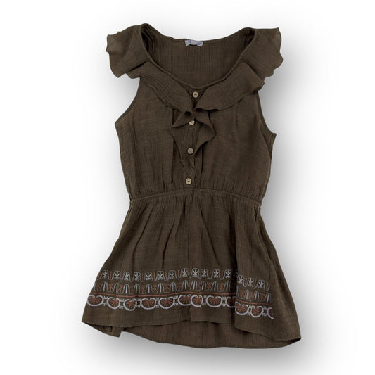 Mine Ruffle Embroidered Tunic