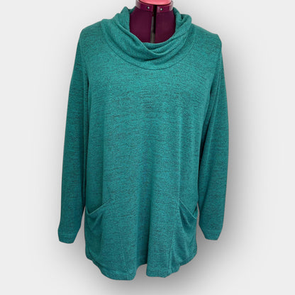 Cowl neck pullover