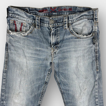 Silver "Eddie" distressed jean
